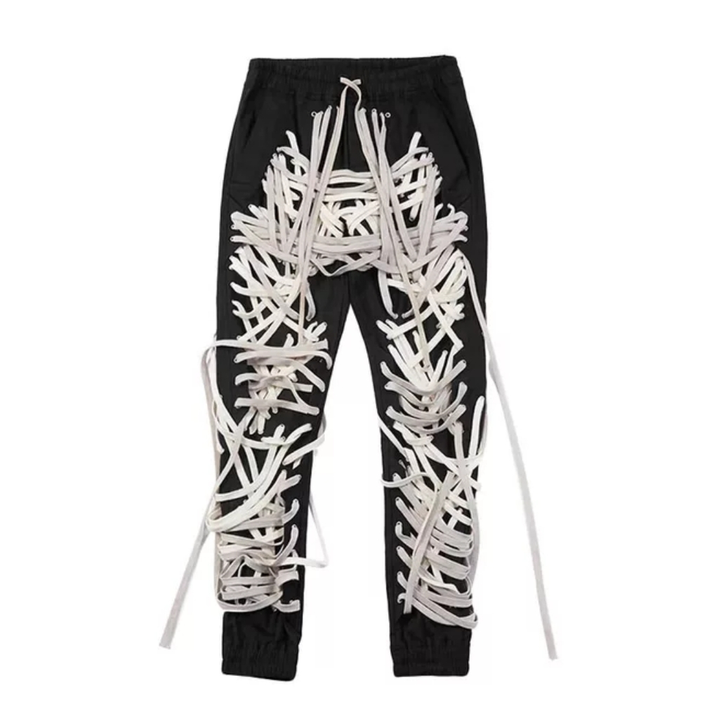 Lace up trouser